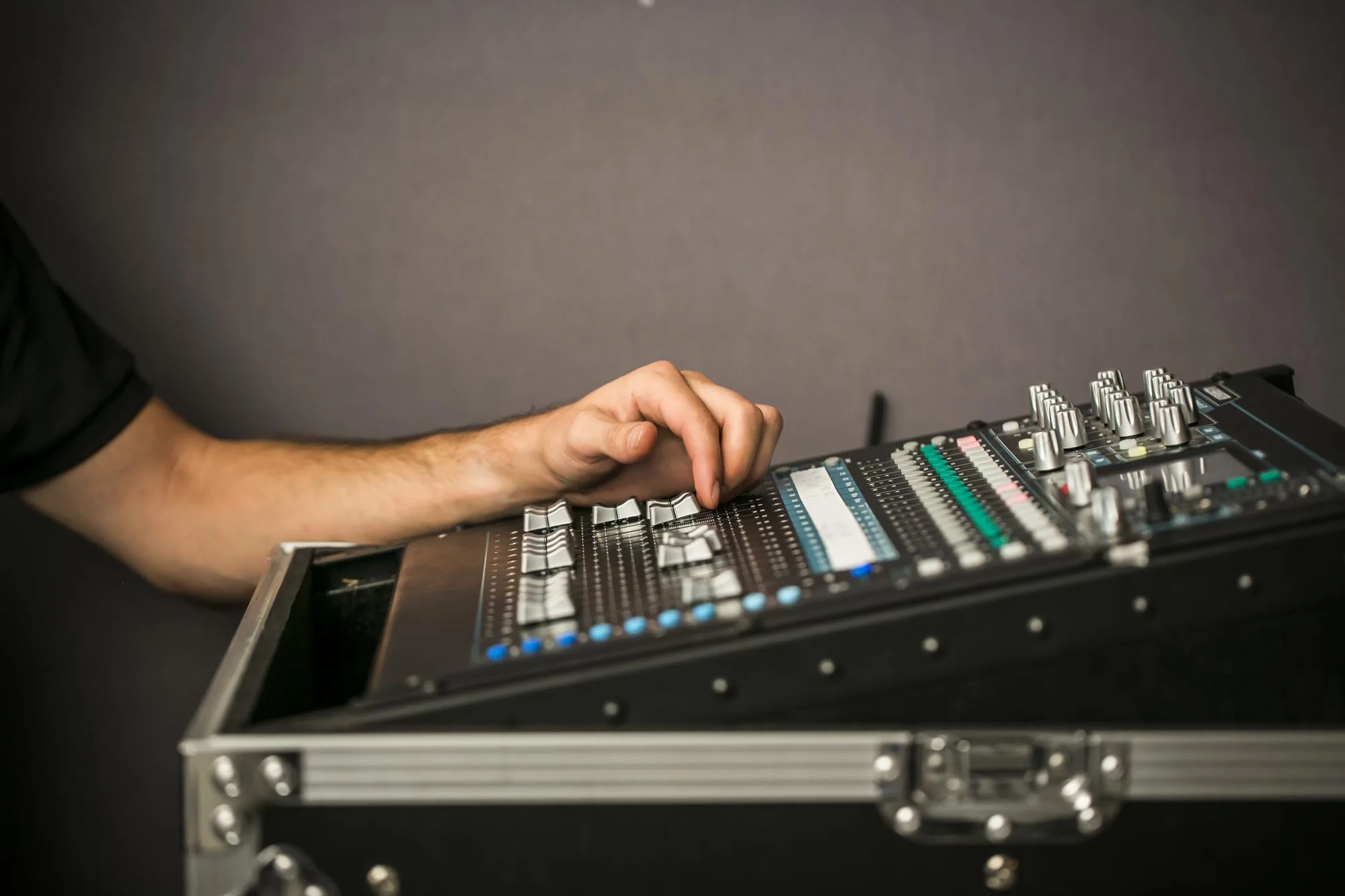 Détail d'un geste technique professionnel