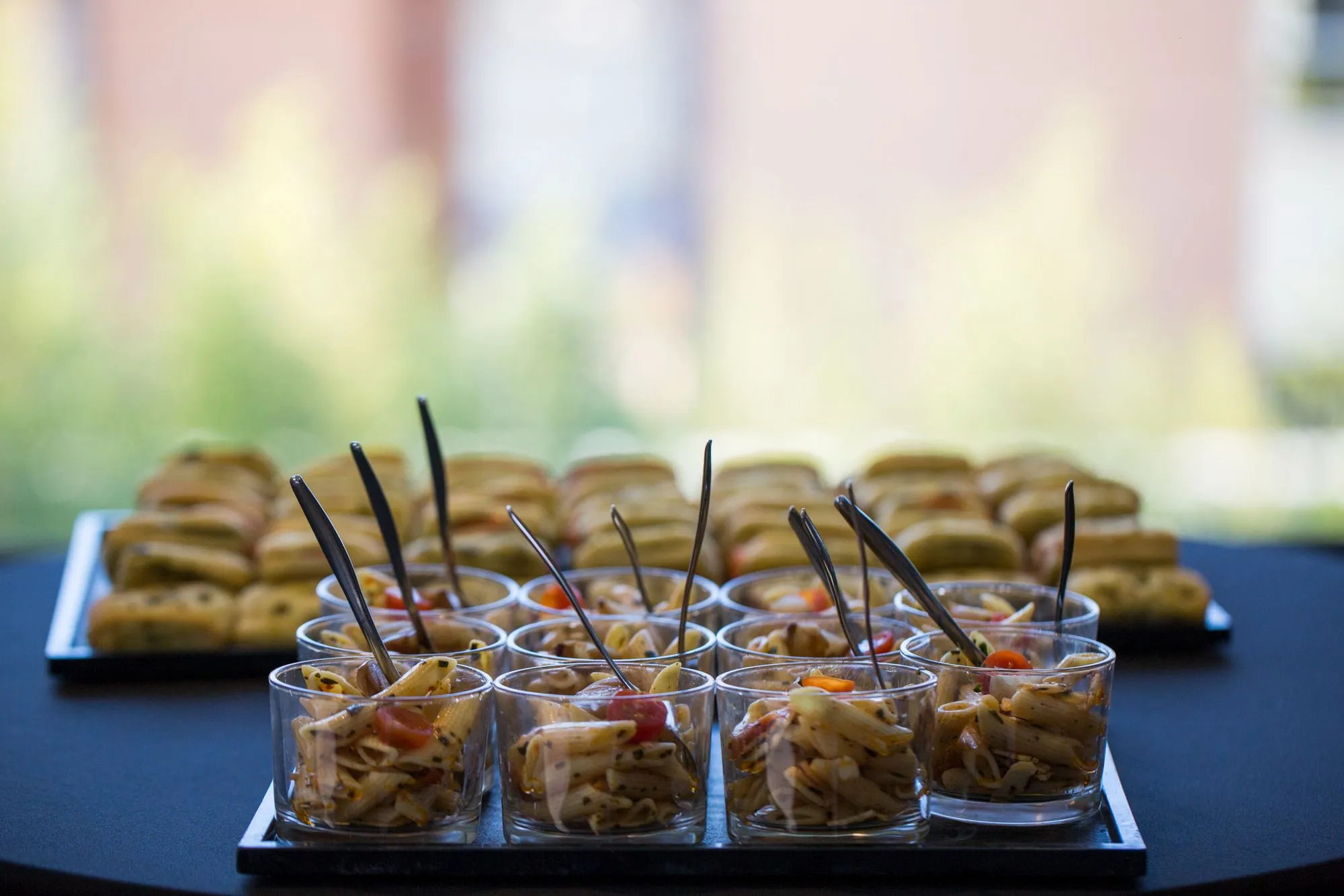 Verrines et bouchées servies au buffet